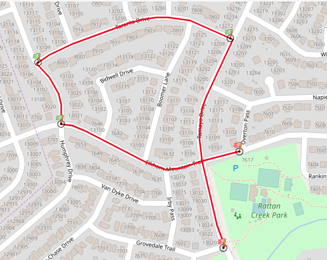 4th of July Parade Map